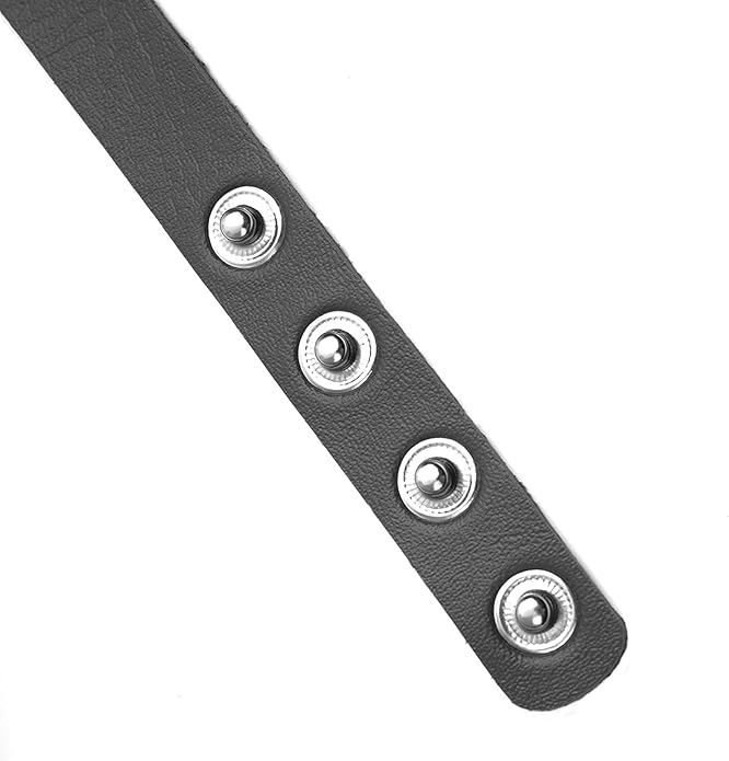 Eigso Vintage Punk Goth Studded Rivet Pu Leather Collar Choker Necklace with Spikes Adjustable
