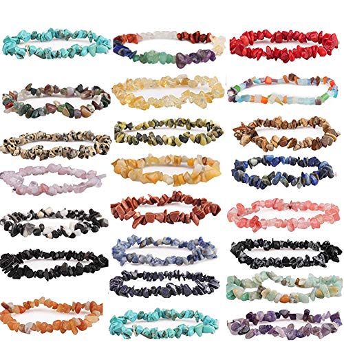 Natural Chip Stone Beads Green Aventurine 5-8mm About 400 Pieces Irregular Gemstones Healing Crystal Loose Rocks Bead Hole Drilled DIY for Bracelet Jewelry Making Crafting (5-8mm, Green Aventurine) - color: Green Aventurine