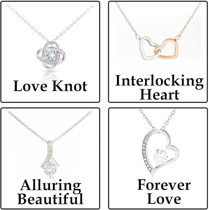 To My Beautiful Soulmate Necklace For Women, Necklace For Wife From Husband, Girlfriend Necklace From Boyfriend, Wife Birthday Gifts From Husband, Gifts Boxes For Women, Soulmate Necklace For Her