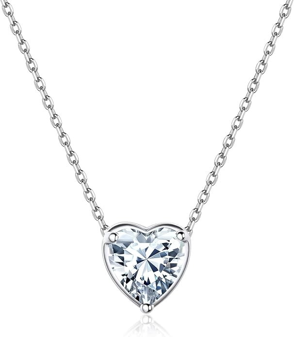 ChicSilver 925 Sterling Silver 12 Months Sparkling Round Cut Created Birthstone Pendant Necklace, 16 Inch Rolo Chain
