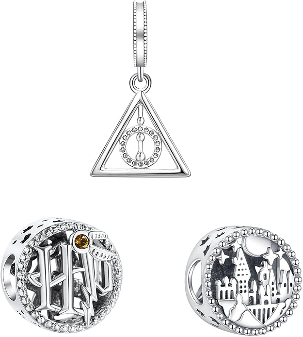 925 Sterling Silver Charms Magic Movie Character Dangle Beads for Bracelets and Necklaces Jewelry for Women