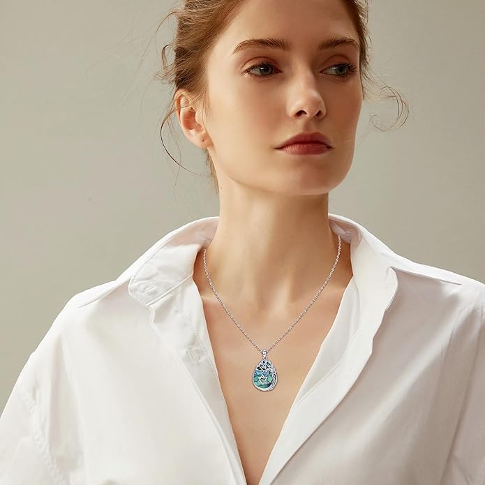Jewish Jewelry Tree of Life Necklace 925 Jewish Sterling Silver Pendant Necklace Women Gift