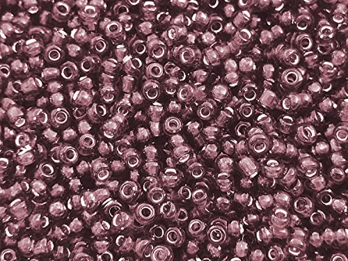 Seed Beads Size:11/0 50 gr / 1.76 oz (Dark Brown Silver Lined) - color: Dark Brown Silver Lined