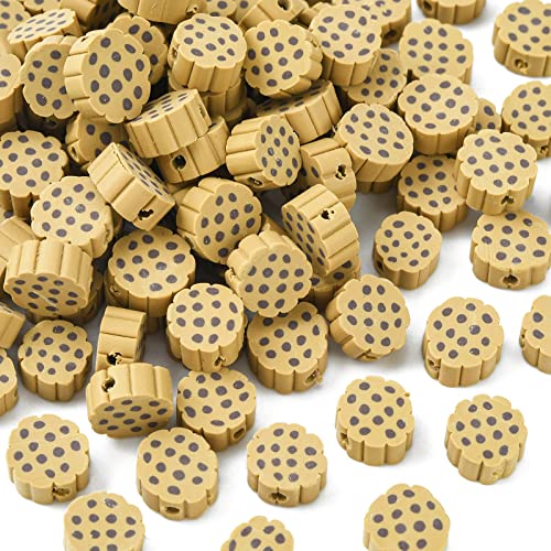 Airssory 100 Pcs Handmade Polymer-Clay Food Biscuits Cookie Beads Spacer for Bracelets Jewelry Necklace Earring Making - color: Biscuits Cookie Beads_100 Pcs