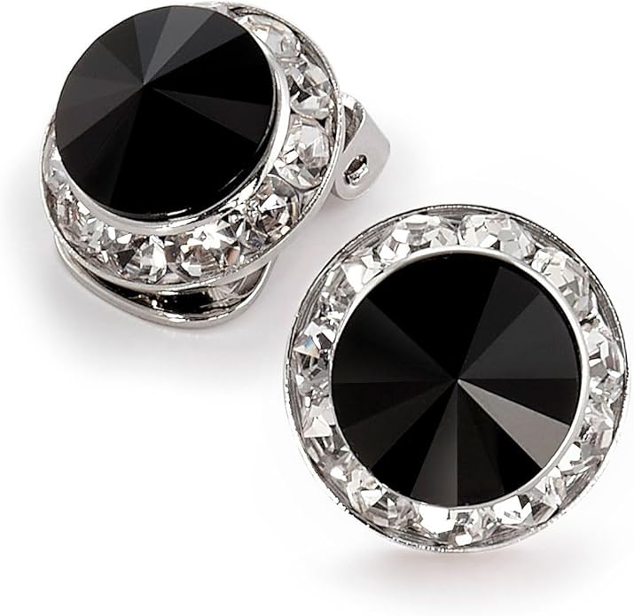 | Colorful Rhinestone Clip On Earrings for Dance, Pageant, Prom, Performance, Wedding, or Special Event