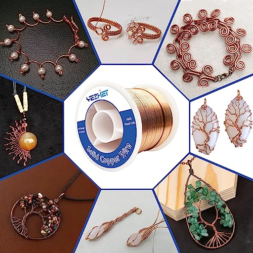 99.9% Solid Bare Copper Wire(16 Gauge(1.3MM, 16 OZ, 130Ft), Dead Soft Strong and Flexible, Copper Wire for Crafts/Jewelry Making/Electroculture Gardening - size: 16GA