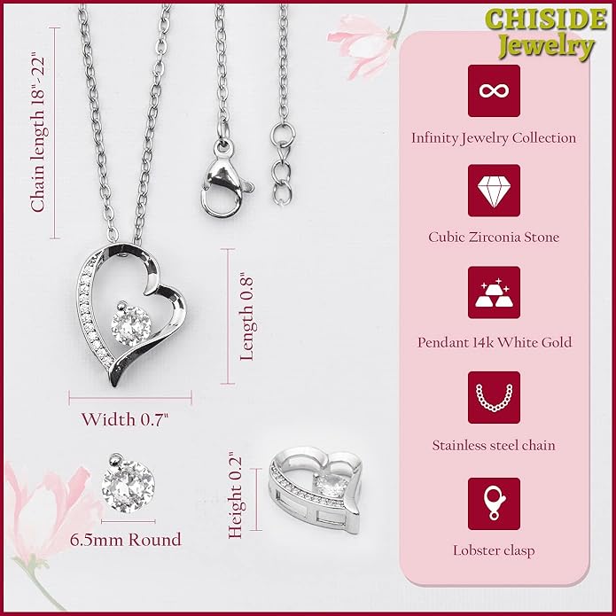 To My Beautiful Soulmate Necklace For Women, Necklace For Wife From Husband, Girlfriend Necklace From Boyfriend, Wife Birthday Gifts From Husband, Gifts Boxes For Women, Soulmate Necklace For Her