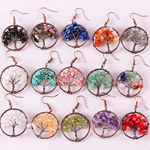 Natural Gemstone Beads Irregular Chips Stone Bead 5-8mm About 450pcs Crystal Loose Rocks Beads for Bracelet Necklace Jewelry Making (Multi)