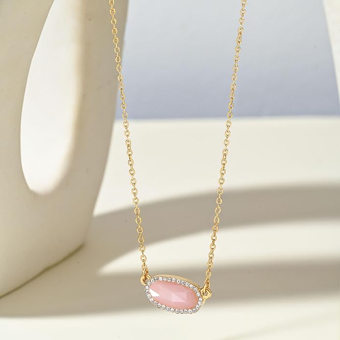 SEADAY 14K Real Gold Plated Necklace for Women,Valentines Gifts for Women,Pendant Necklace Everyday Wear,Fashion Jewelry,Tarnish-resistant & Adjustable Length Chain