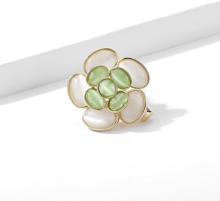 Flower Brooch for Women Rhinestone Flower Brooch Pins Floral Brooches Jewelry Gift for Mom Wife