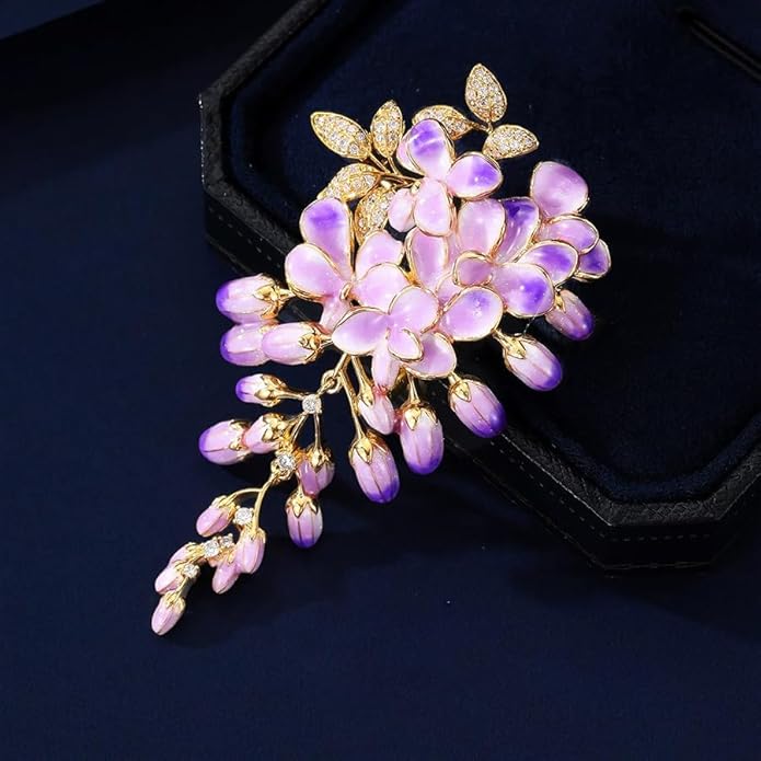 Brooch Pin - Gold Plated | Ideal Gift for Mom & Wife on Thanksgiving Day, Birthdays & Weddings