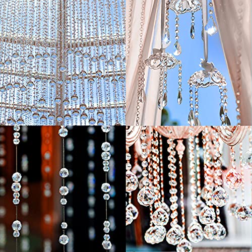 800 Pieces 6mm Crystal Rondelle Glass Beads Faceted Rondelle Beads DIY Glass Crystal for Jewelry Making Suncatchers Bracelets Necklace Pendants Supplies(Ab Color)