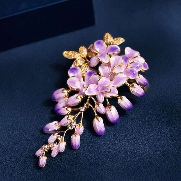 Brooch Pin - Gold Plated | Ideal Gift for Mom & Wife on Thanksgiving Day, Birthdays & Weddings
