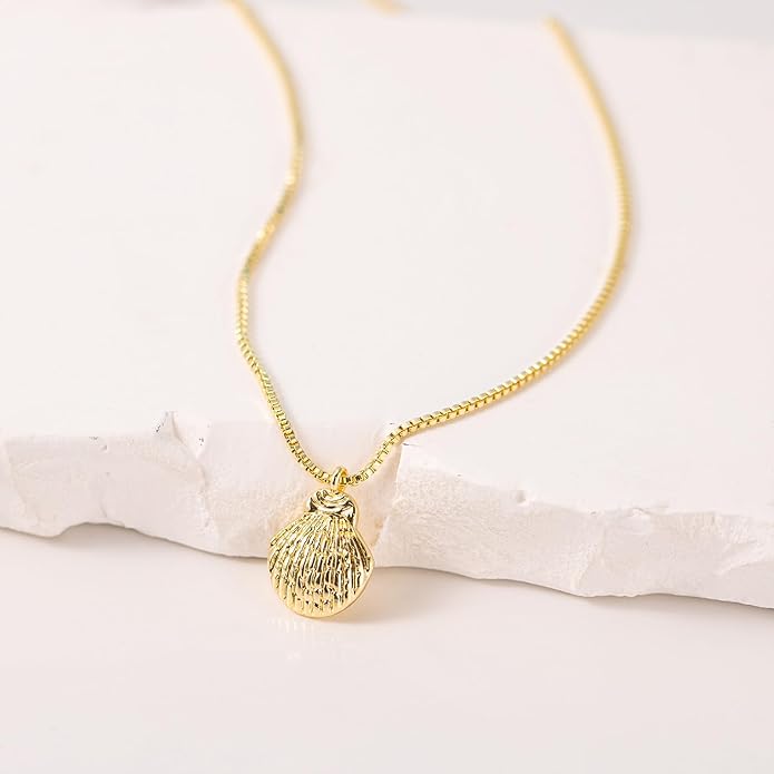 14K Gold Plated Dainty Pendant Butterfly Bead Boot Bee Baseball Flower Compass Airplane Heart Hummingbird Tree Necklace Simple Jewelry Gift for Women