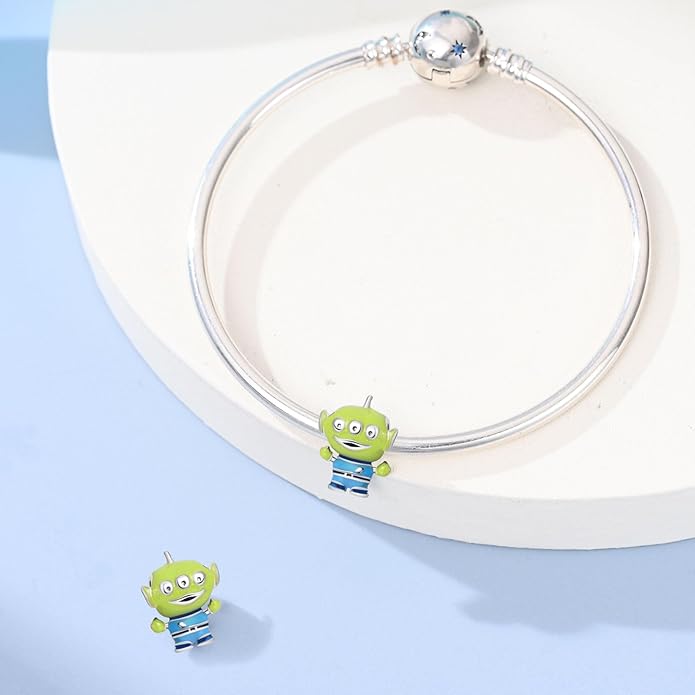 LIGHTDOG 925 Sterling Silver Charm fits Pandora Charm Bracelet Necklaces Pendant Bead Charms Jewelry Gift for Women Family Friends