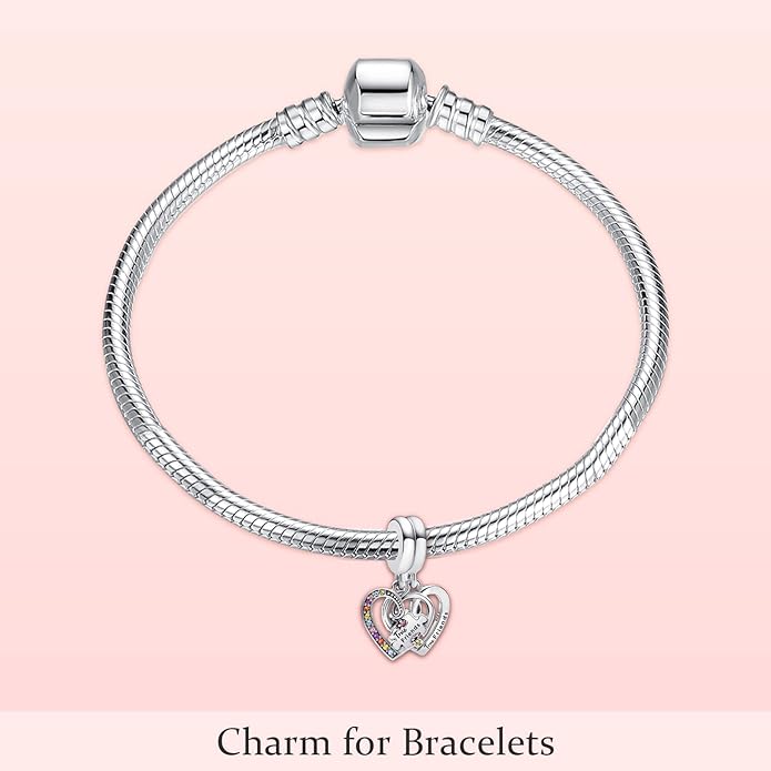 MITSOKU 925 Sterling Silver Charms for Bracelets Necklaces Animal prototype Pendant Safety Chain Dangle Pendants Beads Christmas Day Charms Jewelry Gift for Women