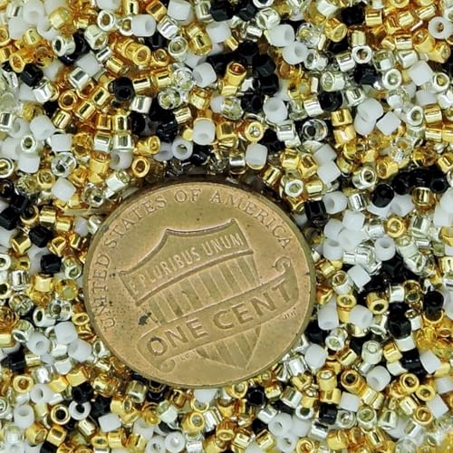 Essential Color Collection Mix, Miyuki Delica Seed Beads, Size 11/0, 7 Gram Tube
