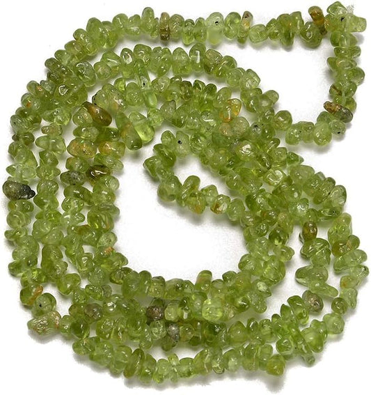 3-5mm Natural Green Peridot Gemstone Chips Loose Beads Semi Precious for Jewelry Making DIY Handmade Craft Supplies 1 Strand per Bag Approxi 32" - color: Green Peridot