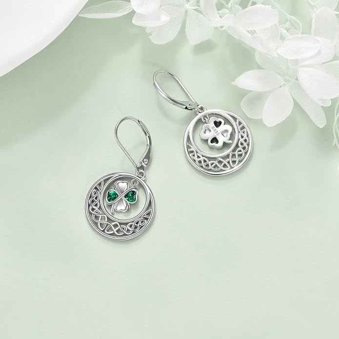 VONALA Flower Earrings for Women 925 Sterling Silver Rose/Lotus/Scottish Thistle/Tulip/Lilac/Mushroom/Pineapple Dangle Drop Earrings Flower Jewelry Gifts for Women Girls Birthday Gifts