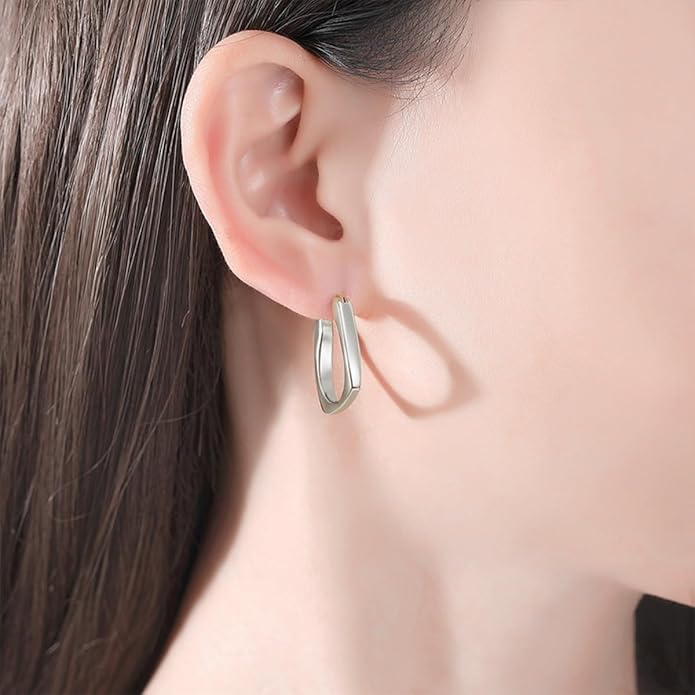 14K Gold U-Shaped Metal Ear Cuff, Stylish & Chic, Modern Design
