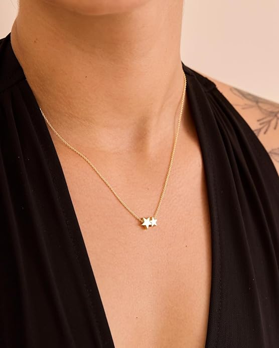 14K Gold Plated Dainty Pendant Butterfly Bead Boot Bee Baseball Flower Compass Airplane Heart Hummingbird Tree Necklace Simple Jewelry Gift for Women