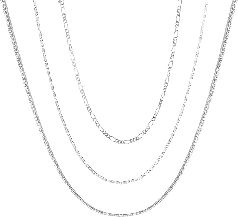 wgoud Gold Necklace for Women Waterproof,14K Real Gold Plated Herringbone Choker Necklace for Women Trendy, Dainty Gold Chain Necklaces Stack,Simple Layered Gold Necklaces for Women Jewelry Gifts