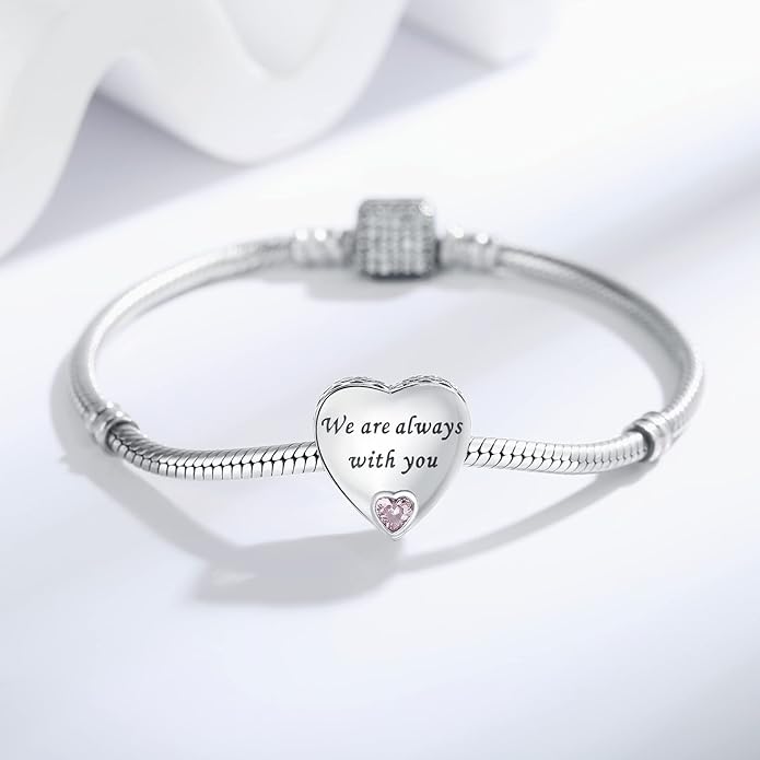 925 Sterling Silver Charms Fit Pandora Charms Bracelet I Love You to Infinity and Beyond Fit Wife Mother's Day Christmas Birthday Gift