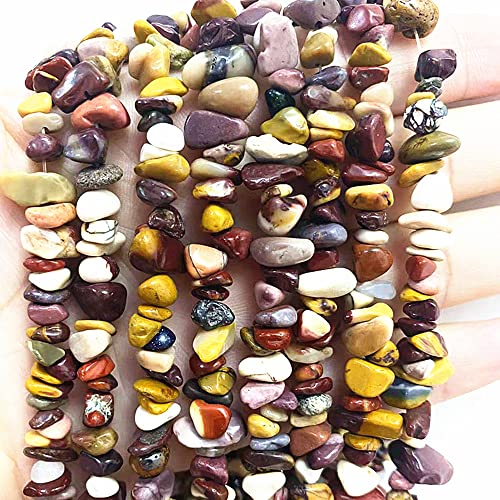 7-8mm Natural Mookaite Gemstone Chips Loose Beads Semi Precious for Jewelry Making DIY Handmade Craft Supplies 1 Strand per Bag Approxi 34" - color: Mookaite Chips