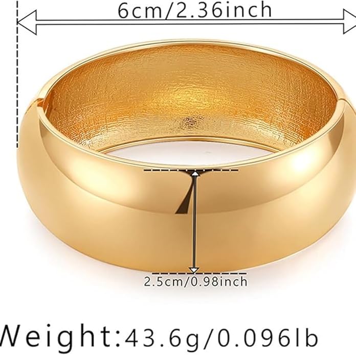 Gold/Silver Cuff Bangle Bracelets For Women Chunky Waterdrop Twisted Hinged Bangle Bracelets Minimalist Arm Cuff Bracelet Jewelry Gifts