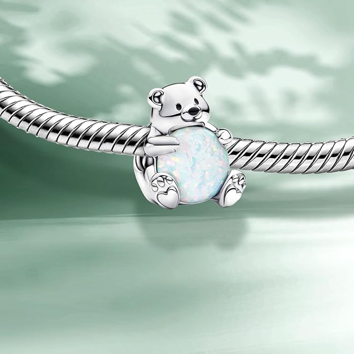 Cute Fashion Heart Charms,S925 Sterling Silver Charm,Bead for Bracelets and Necklaces,For Women Jewelry Present
