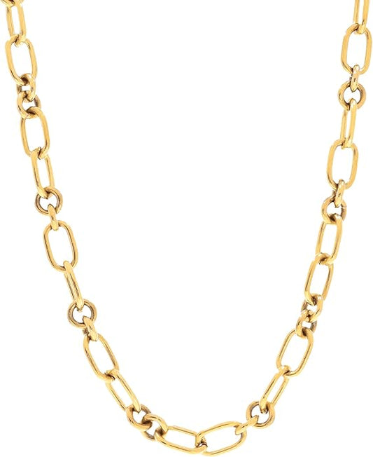 Hey Harper Gold Necklace For Women Trendy Necklace - 14K Golden PVD Coating Waterproof & Sweatproof Non Tarnish Jewelry Chain Necklaces