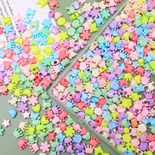 Eppingwin 1/2 pounds Shaped Pony Beads - color: Multi-Shaped, size: Medium Pack