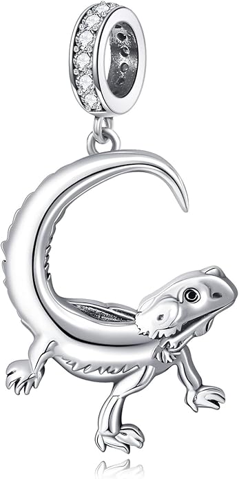 Charms for Bracelet 925 Sterling Silver Bearded Dragon/Dragonfly/Mother Daughter/Highland Cow/Dachshund Bead Gift for Women