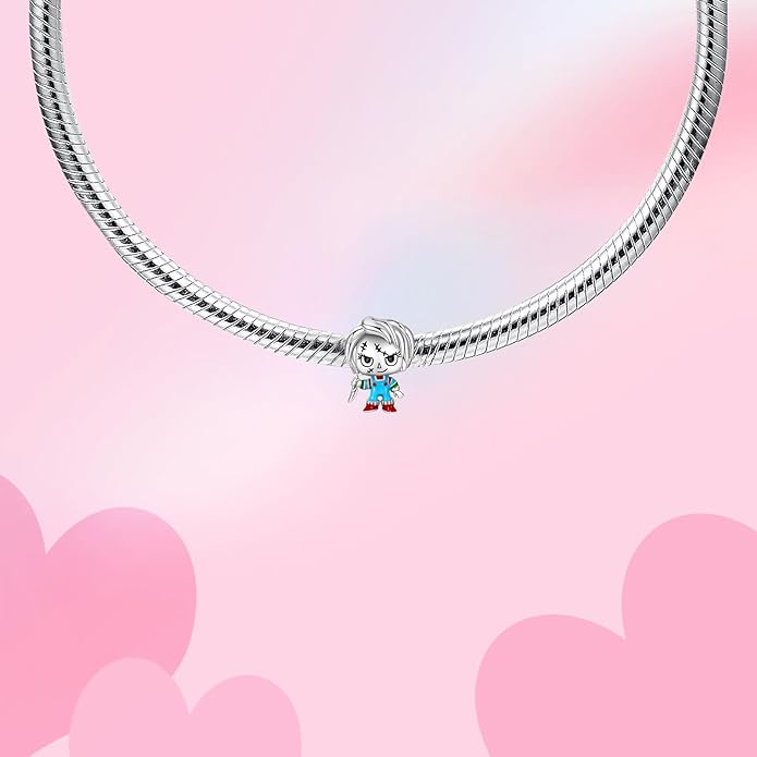 Birthday Fashion Love Heart Dangle Charm 925 Sterling Silver Charms fits Bracelets and Necklace Pendant Bead Charms Jewelry Present for Women Family Friends