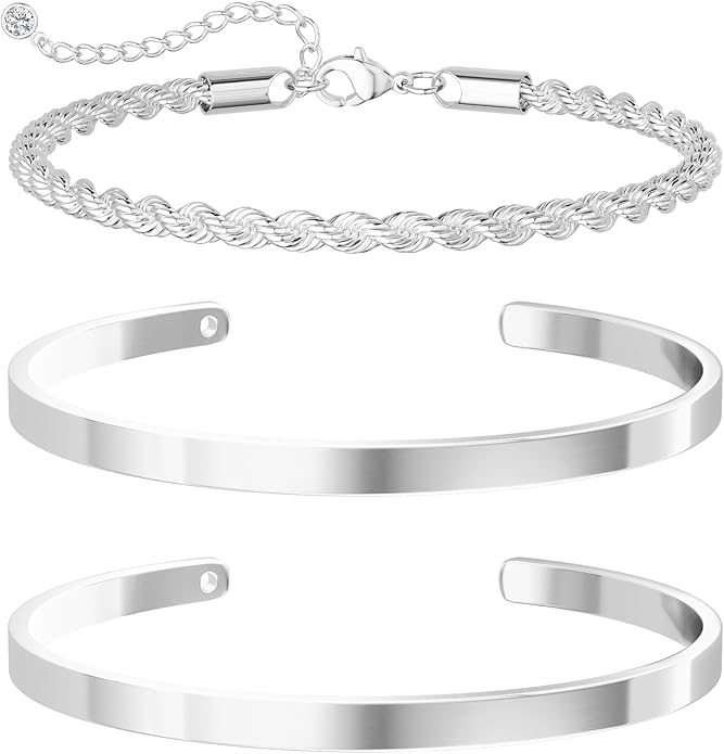 Gold Bangle Bracelets for Women, Non Tarnish Dainty 14K Gold Plated Cuff Bracelets Stackable for Women,Waterproof Bracelet Stack Gold Jewelry Gifts Trendy Adjustable Accessories