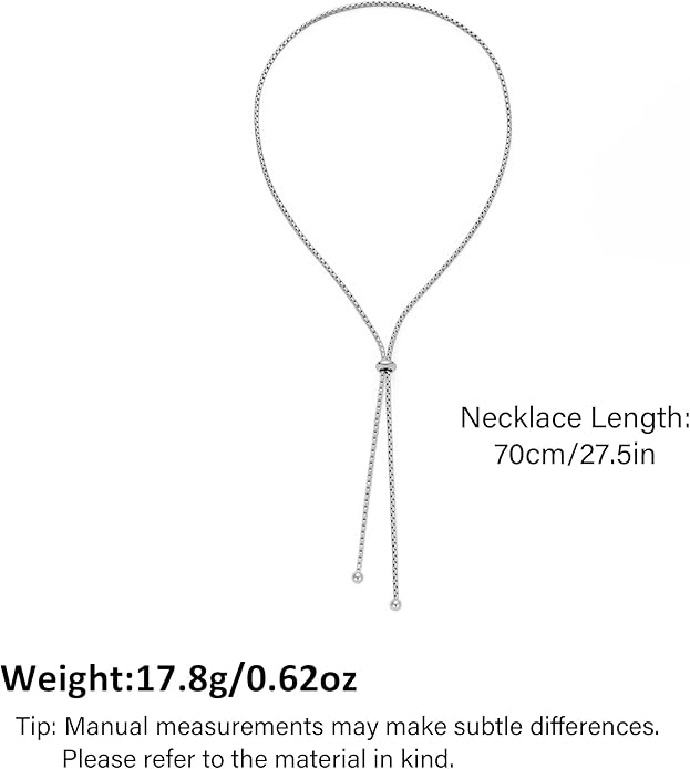 Gold Silver Necklace for Women Y Chain Adjustable Gold Long Necklaces Fashion Dainty Jewelry
