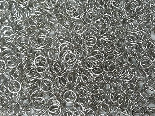1 Pound Bright Aluminum Chainmail Jump Rings 16G 3/8" ID (2300+ Rings) - size: 16SWG 3/8" ID