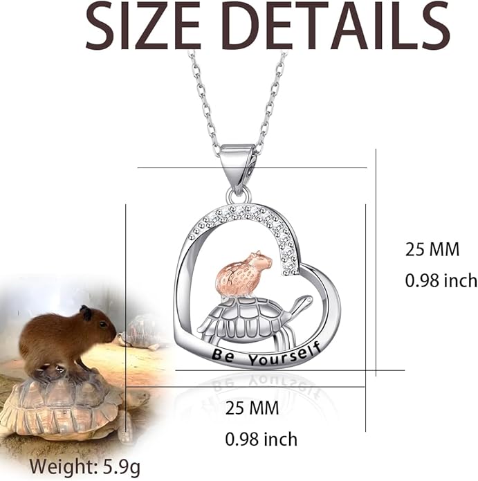 Animal Necklace Cat/Fox/Otter/Sloth/Cow/Highland Cow/Koala Necklace Cute Animal Jewelry Gifts for Women