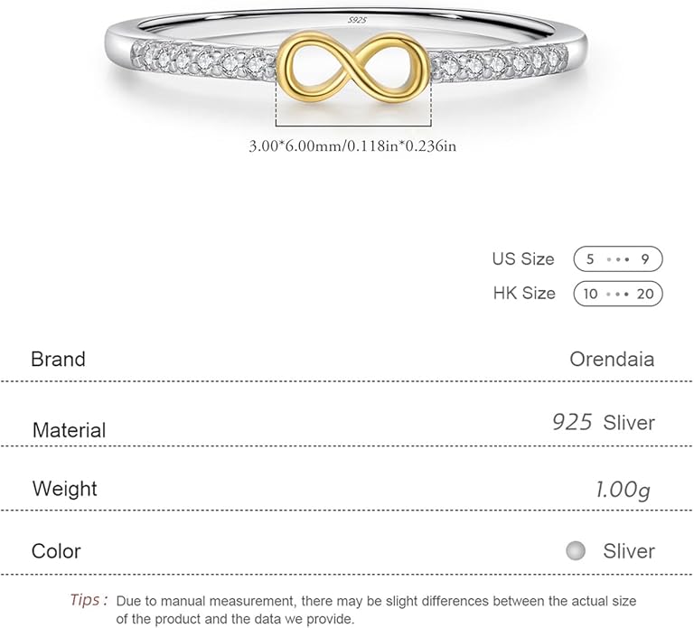 S925 Sterling Silver Infinity & Heart Pavé Ring for Women – Minimalist Twist Design, Everyday Stackable CZ Band, Casual Chic Jewelry