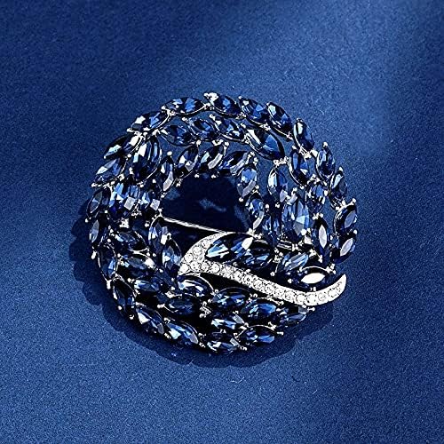 Brooch Pins for Women Girls Fashion Flower Crystal Rhinestone Pearl Jewelry