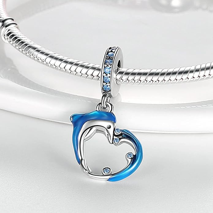 MULA 925 Sterling Silver Charms for Bracelets and Necklaces Airplane Passport Dangle Pendants Beads Butterfly Dragonfly Charms Jewelry Charm for Women