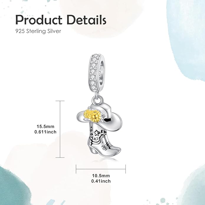 PROESS Sterling Silver/Red Panda/Cow/Highland Cow/Otter/Squirrel/Elephant/Axolotl/Cat/Fox/Bee/Butterfly/Hummingbird/Tiger/Lion/Mokeny/Koala/Dog Charm Animal Charms Bead for Jewelry Making