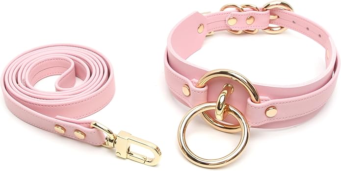 Lookook Fashion O-Ring Faux Leather Choker Necklaces Collar For Womens