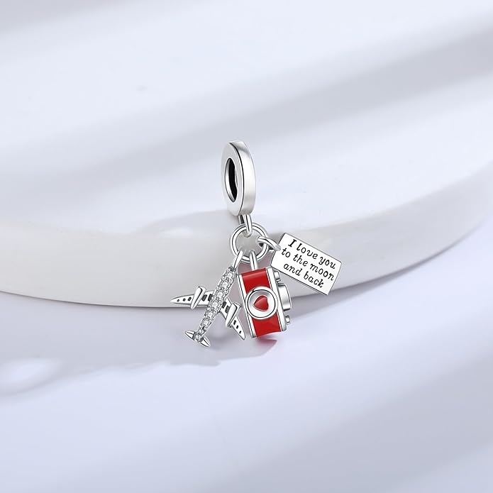 925 Sterling Silver Charms Fit Pandora Charms Bracelet I Love You to Infinity and Beyond Fit Wife Mother's Day Christmas Birthday Gift