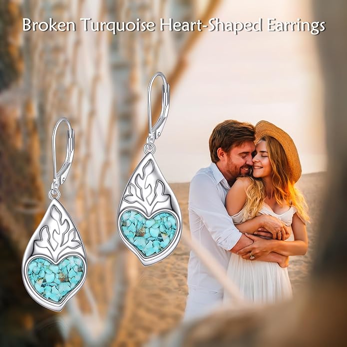 VONALA Flower Earrings for Women 925 Sterling Silver Rose/Lotus/Scottish Thistle/Tulip/Lilac/Mushroom/Pineapple Dangle Drop Earrings Flower Jewelry Gifts for Women Girls Birthday Gifts