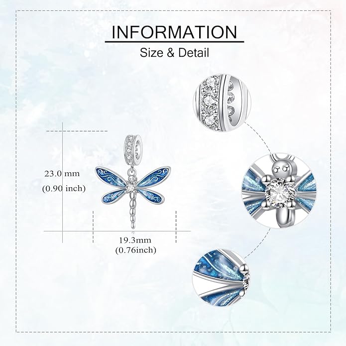 Charms for Bracelet 925 Sterling Silver Bearded Dragon/Dragonfly/Mother Daughter/Highland Cow/Dachshund Bead Gift for Women