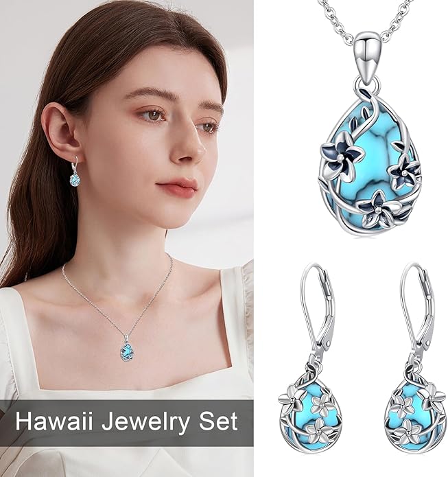JUSTKIDSTOY Moonstone Necklace 925 Sterling Silver Teardrop Pendant Necklace Jewelry Gifts for Women Girls
