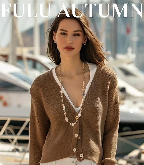 FULU AUTUMN Long Necklaces for Women Trendy Long Chunky Beaded Necklace Boho Fashion Costume Jewelry Mothers Day Gifts for Her