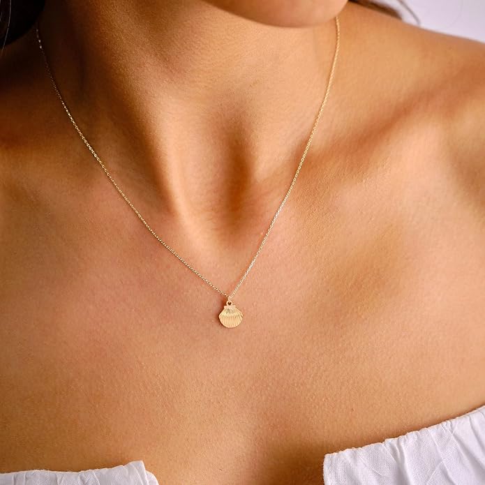 14K Gold Plated Dainty Pendant Butterfly Bead Boot Bee Baseball Flower Compass Airplane Heart Hummingbird Tree Necklace Simple Jewelry Gift for Women