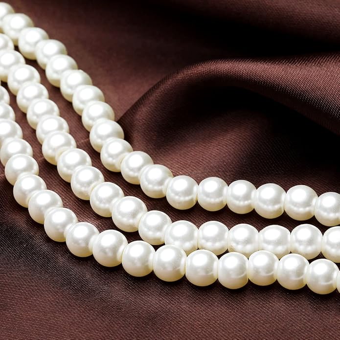BABEYOND 1920s Gatsby Pearl Necklace Vintage Bridal Pearl Necklace Earrings Jewelry Set Multilayer Imitation Pearl Necklace with Brooch